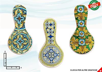 MAGNETE POGGIAMESTOLO CERAMICA ROSONE ASSORTIMENTO