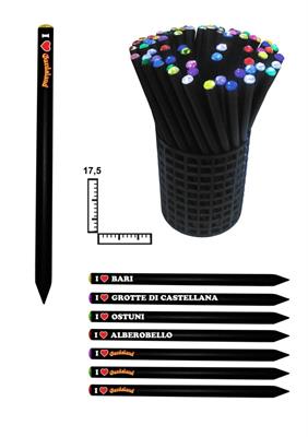 MATITONE NERO C/STRASS PERSONALIZZABILE