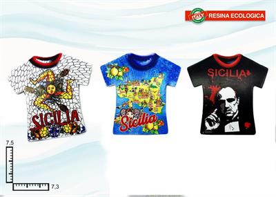 MAGNETE T-SHIRT RESINA SICILIA