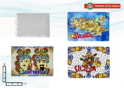 MAGNETE MARMINO RESINA SICILIA S/2