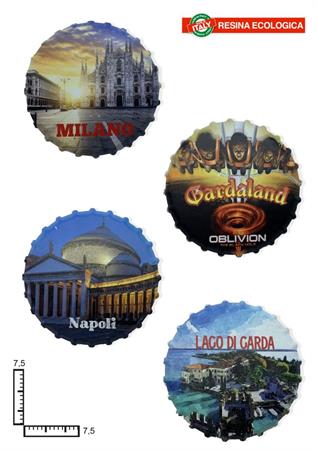 MAGNETE TAPPO RESINA PERSONALIZZABILE