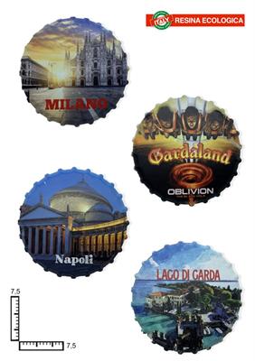 MAGNETE TAPPO RESINA PERSONALIZZABILE