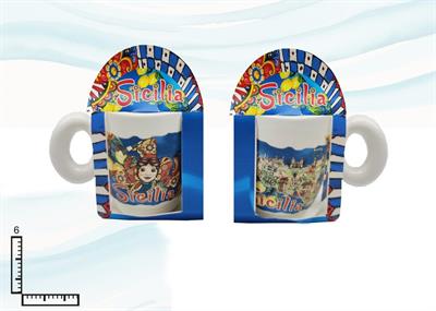 TAZZINA CERAMICA IN BLISTER SICILIA