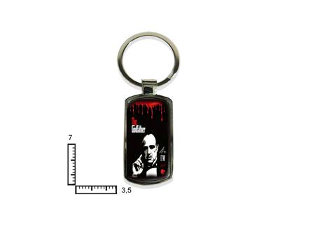 PORTACHIAVI METALLO RETT. PERSONALIZZABILE '87/024'