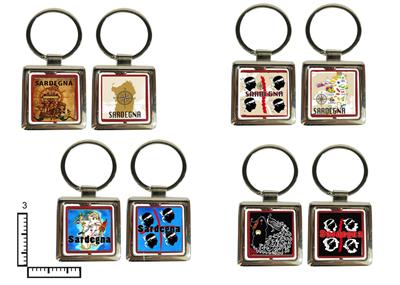 PORTACHIAVI METALLO QUADR.CBORDO COL.PERSONALIZZABILE 87/040