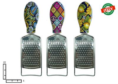 GRATTUGGIA METALLO CERAMICA PERSONALIZZABILE