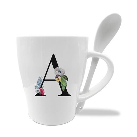MUG C/CUCCHIAINO CM10X11.5 INIZIALI A