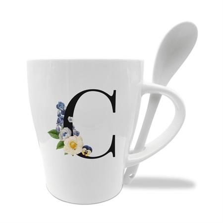 MUG C/CUCCHIAINO CM10X11.5 INIZIALI C