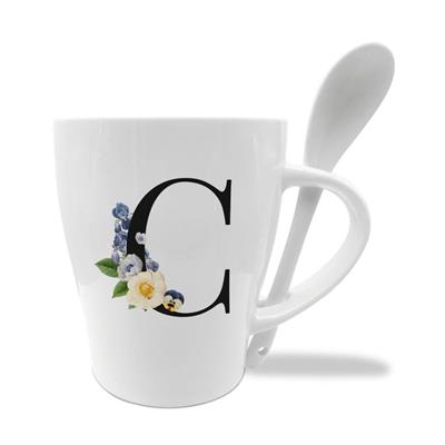 MUG C/CUCCHIAINO CM10X11.5 INIZIALI C