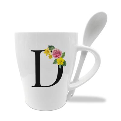 MUG C/CUCCHIAINO CM10X11.5 INIZIALI D