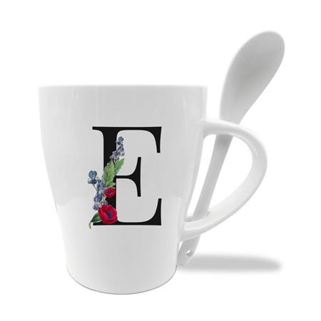 MUG C/CUCCHIAINO CM10X11.5 INIZIALI E