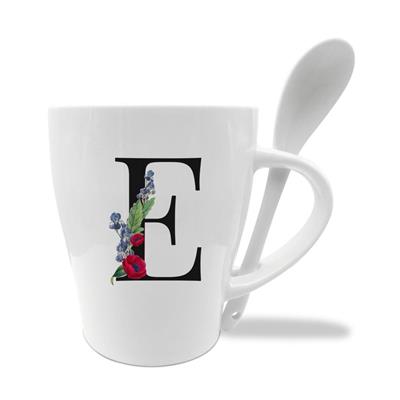 MUG C/CUCCHIAINO CM10X11.5 INIZIALI E