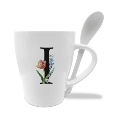MUG C/CUCCHIAINO CM10X11.5 INIZIALI I