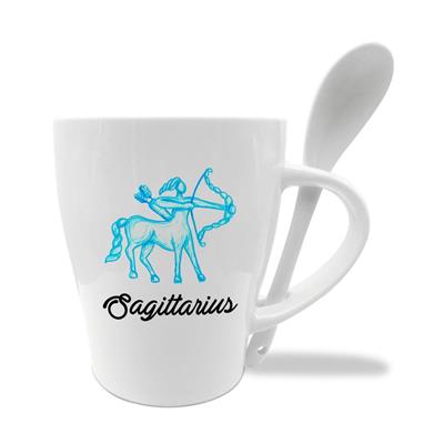 MUG C/CUCCHIAINO CM10X11.5 ZODIACO SAGITTARIO