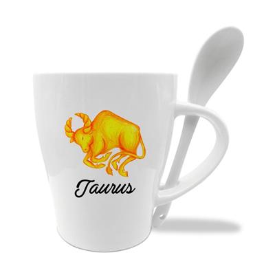 MUG C/CUCCHIAINO CM10X11.5 ZODIACO TORO