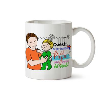 MUG CIL SUBLIMAZIONE BIANCO ...PAPA' PIU' BUONO DEL MONDO!