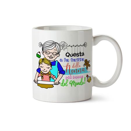 MUG CIL SUBLIMAZIONE BIANCO ...NONNA PIU' BUONA DEL MONDO!