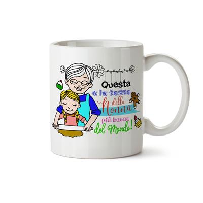 MUG CIL SUBLIMAZIONE BIANCO ...NONNA PIU' BUONA DEL MONDO!