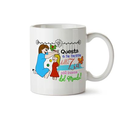 MUG CIL SUBLIMAZIONE BIANCO ...ZIA PIU' BUONA DEL MONDO!