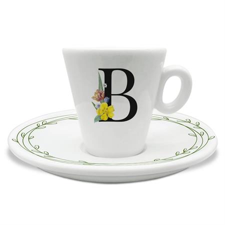 TAZZINA C/PIATTINO CAFFE' INIZIALI B