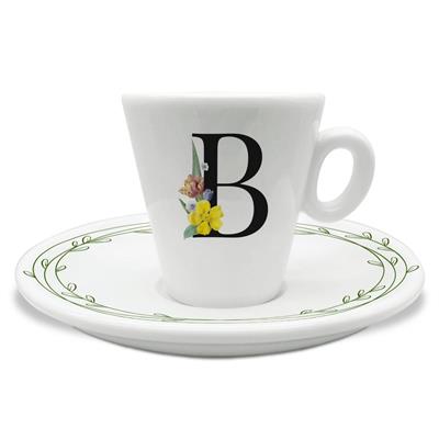 TAZZINA C/PIATTINO CAFFE' INIZIALI B