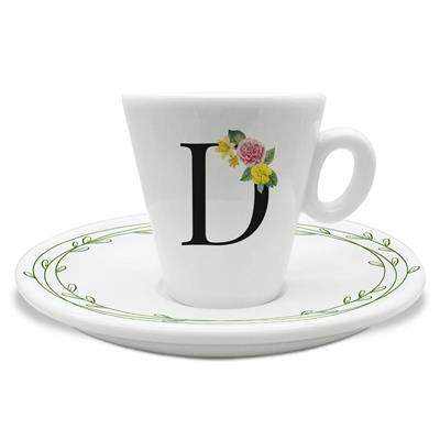 TAZZINA C/PIATTINO CAFFE' INIZIALI D