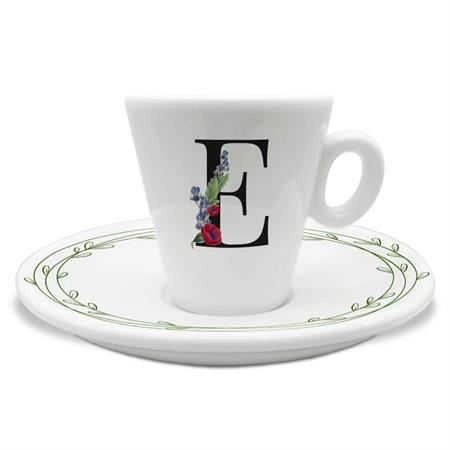 TAZZINA C/PIATTINO CAFFE' INIZIALI E