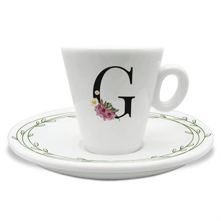 TAZZINA C/PIATTINO CAFFE' INIZIALI G