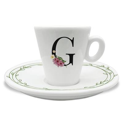 TAZZINA C/PIATTINO CAFFE' INIZIALI G