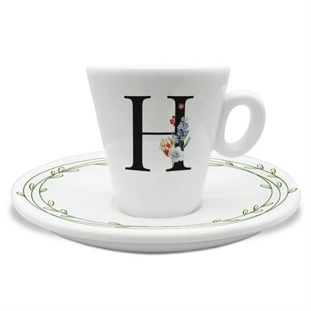 TAZZINA C/PIATTINO CAFFE' INIZIALI H