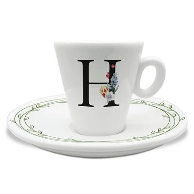 TAZZINA C/PIATTINO CAFFE' INIZIALI H