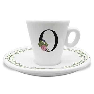 TAZZINA C/PIATTINO CAFFE' INIZIALI O