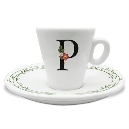 TAZZINA C/PIATTINO CAFFE' INIZIALI P