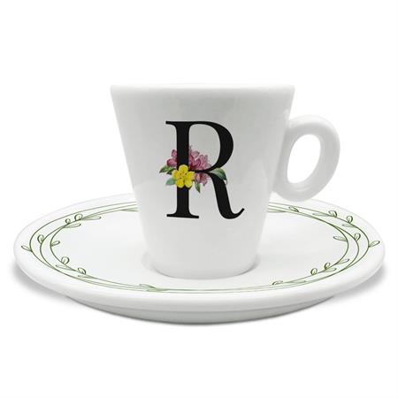 TAZZINA C/PIATTINO CAFFE' INIZIALI R