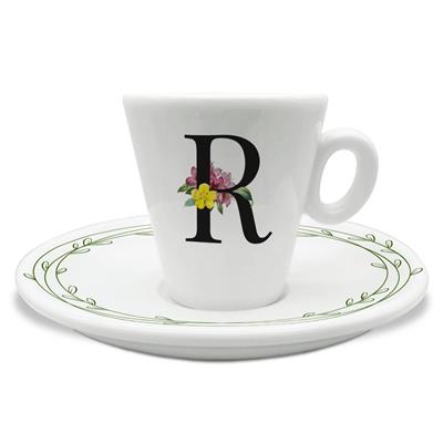 TAZZINA C/PIATTINO CAFFE' INIZIALI R
