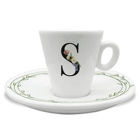 TAZZINA C/PIATTINO CAFFE' INIZIALI S