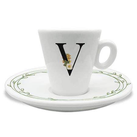 TAZZINA C/PIATTINO CAFFE' INIZIALI V