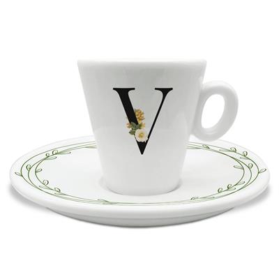 TAZZINA C/PIATTINO CAFFE' INIZIALI V