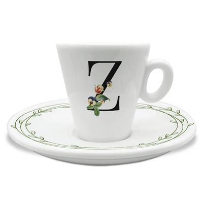 TAZZINA C/PIATTINO CAFFE' INIZIALI Z