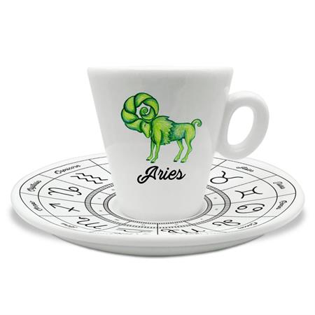 TAZZINA C/PIATTINO CAFFE' ZODIACO ARIETE