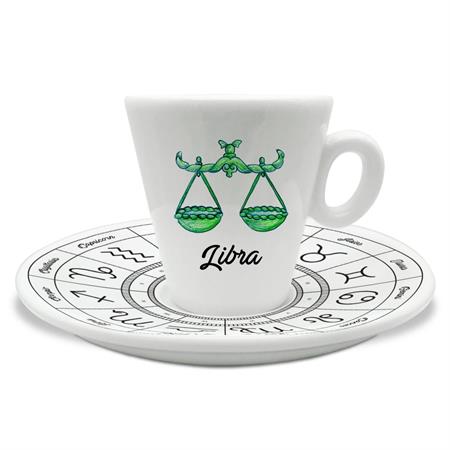 TAZZINA C/PIATTINO CAFFE' ZODIACO BILANCIA