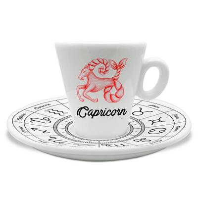 TAZZINA C/PIATTINO CAFFE' ZODIACO CAPRICORNO