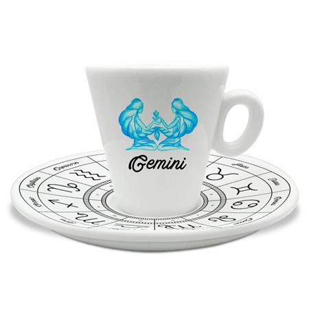 TAZZINA C/PIATTINO CAFFE' ZODIACO GEMELLI