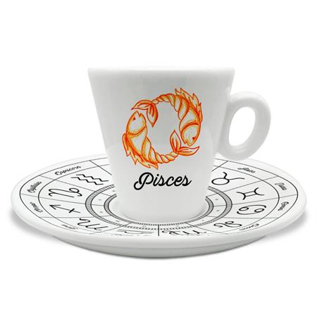 TAZZINA C/PIATTINO CAFFE' ZODIACO PESCI