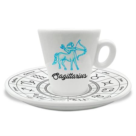TAZZINA C/PIATTINO CAFFE' ZODIACO SAGITTARIO