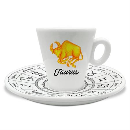 TAZZINA C/PIATTINO CAFFE' ZODIACO TORO