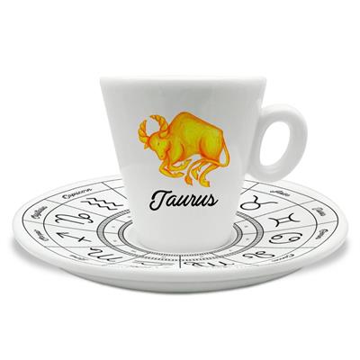 TAZZINA C/PIATTINO CAFFE' ZODIACO TORO