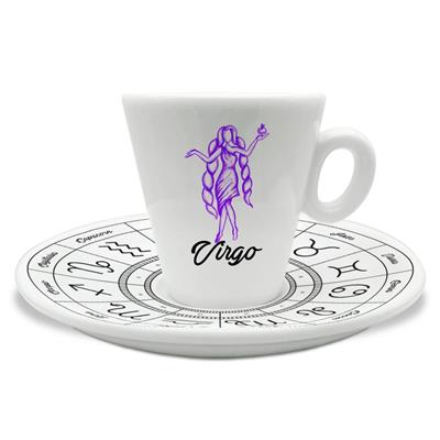 TAZZINA C/PIATTINO CAFFE' ZODIACO VERGINE