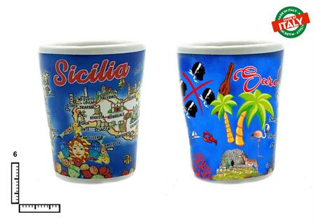 BICCHIERINO CONICO CERAMICA CM6 PERSONALIZZABILE