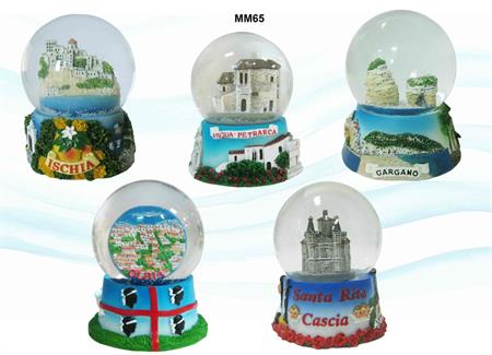 BOLLA BASE RESINA 65MM PERSONALIZZABILE
